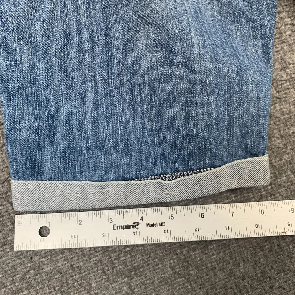 Denim CO Selvedge Jean Shorts Men's 30 Blue Skate Jorts Retro Whisker Fade USA